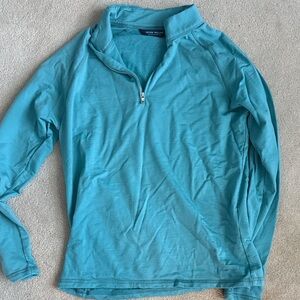 Peter Millar Crown Comfort Teal Quarter-Zip Pullover - NEVER WORN